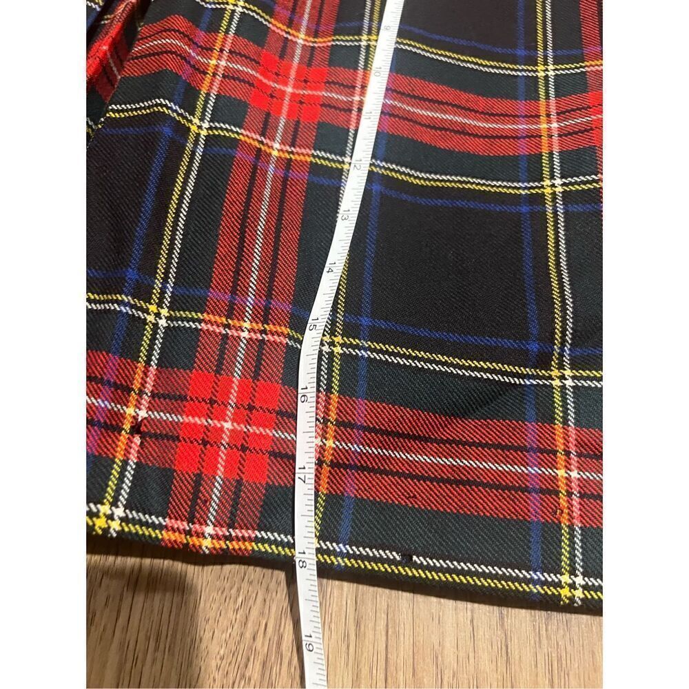 Charter Club Tartan Plaid Wool Wrap Skirt Schoolgirl Academia Girls size 7 - Picture 4 of 9